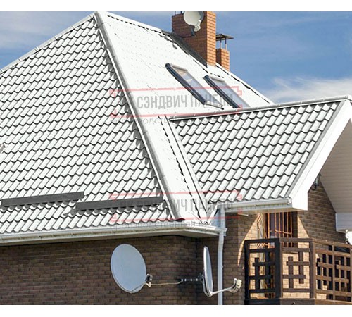 Металлочерепица Монтеррей RAL9003 Полиэстер-0.4