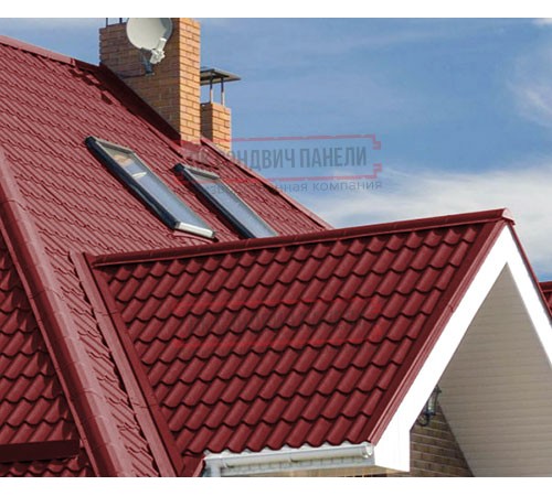 Металлочерепица Монтеррей RAL3011 Viking-0.45