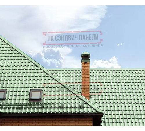 Металлочерепица Ламонтерра RAL6019 Norman-0.5