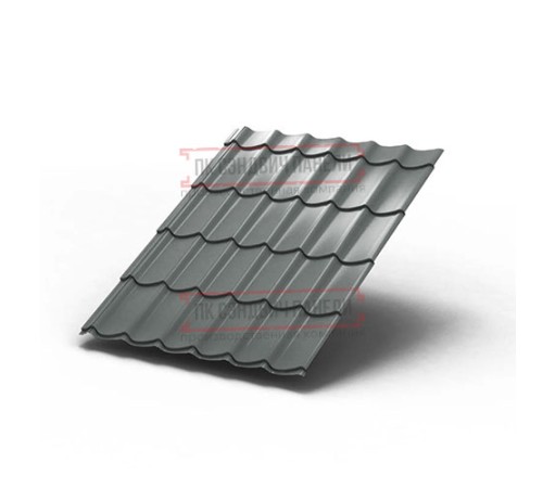 Металлочерепица Монтеррей RAL7005 Полиэстер-0.45