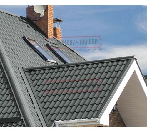 Металлочерепица Монтеррей RAL7005 Полиэстер-0.45