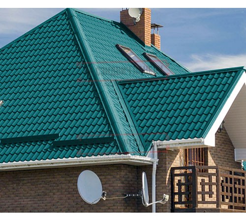 Металлочерепица Монтеррей RAL5021 Полиэстер-0.45