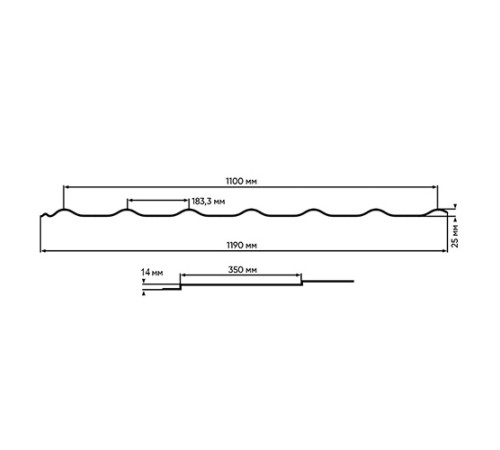 Металлочерепица Монтеррей RAL9006 Полиэстер-0.45