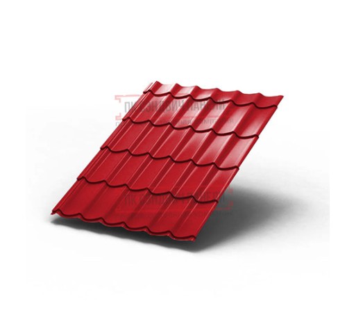 Металлочерепица Ламонтерра RAL3020 Полиэстер-0.5