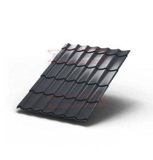 Металлочерепица Ламонтерра RAL7024 Полиэстер-0.45