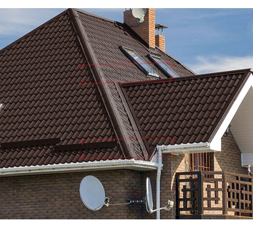 Металлочерепица Монтеррей RAL8017 Norman-0.5