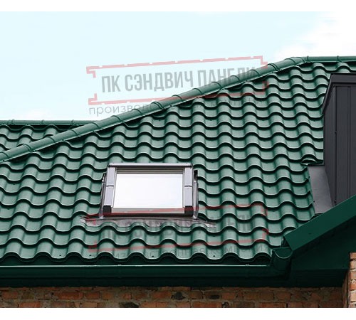 Металлочерепица Монтерроса-X RAL6005 Norman-0.5