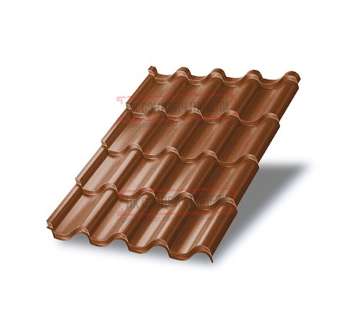 Металлочерепица Монтерроса-M Argillite PURMAN-0.5