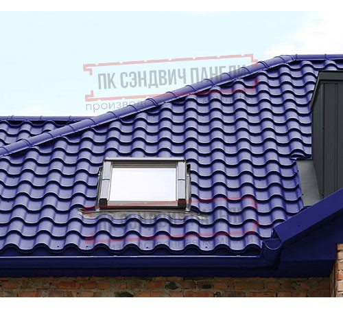 Металлочерепица Монтерроса-XL RAL5002 Norman-0.5