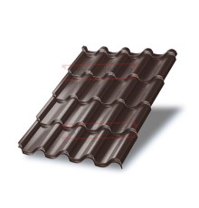 Металлочерепица Монтерроса-S RAL8017 Norman-0.5