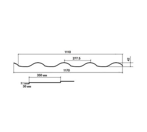 Металлочерепица Монтерроса-M RAL3005 Viking E-0.5
