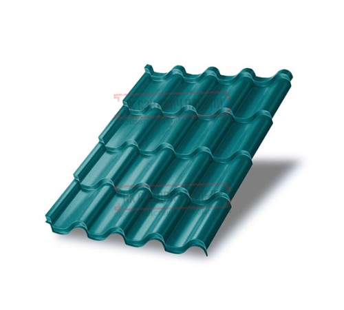 Металлочерепица Монтерроса-M RAL5021 Norman-0.5