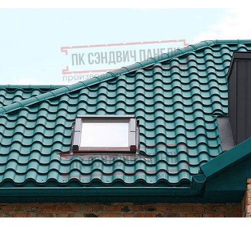 Металлочерепица Монтерроса-M RAL5021 Norman-0.5