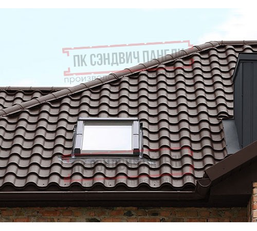 Металлочерепица Монтерроса-ML RAL8017 PURETAN-0.5