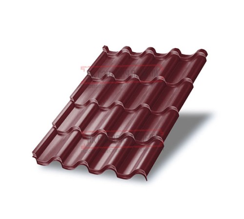 Металлочерепица Монтерроса-SL RAL3005 Viking E-0.5