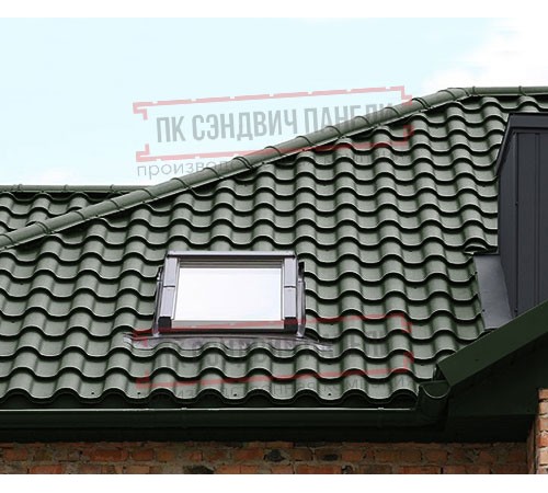 Металлочерепица Монтерроса-ML RAL6007 Viking E-0.5