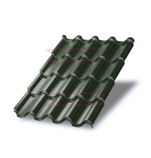 Металлочерепица Монтерроса-XL RAL6007 Viking E-0.5