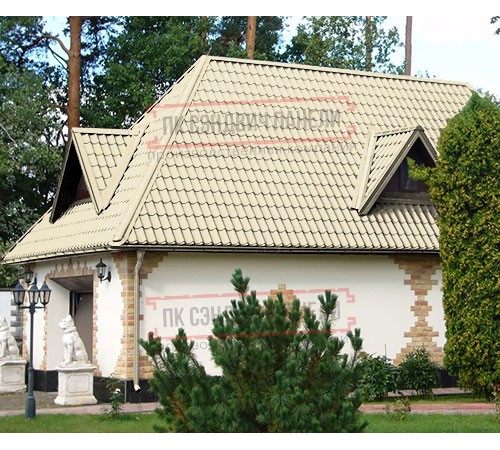 Металлочерепица Ламонтерра X RAL1015 Полиэстер-0.5