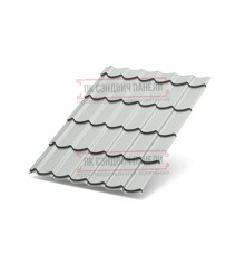 Металлочерепица Супермонтеррей RAL7035 Полиэстер-0.5