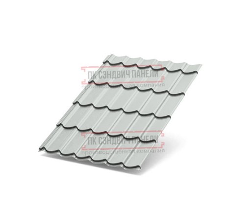 Металлочерепица Супермонтеррей RAL7035 Полиэстер-0.5
