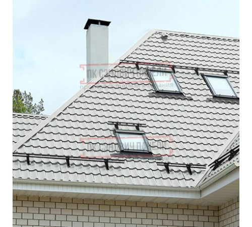 Металлочерепица Супермонтеррей RAL7035 Полиэстер-0.5