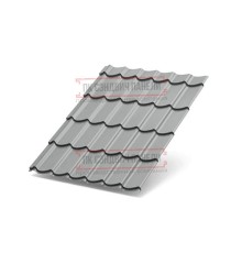 Металлочерепица Супермонтеррей RAL9006 Полиэстер-0.5