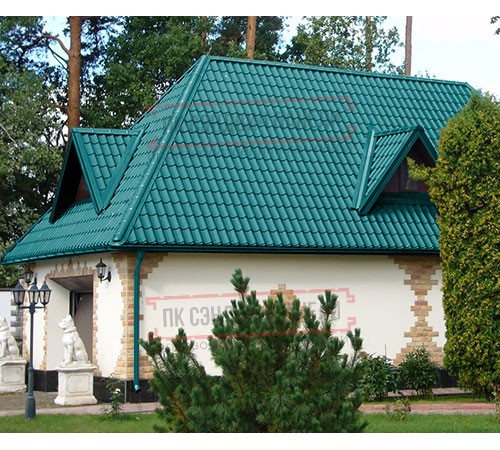 Металлочерепица Ламонтерра X RAL5021 Полиэстер-0.4