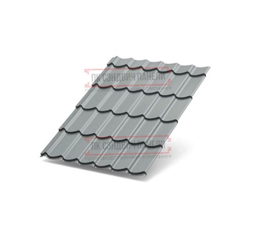 Металлочерепица Ламонтерра X RAL7004 Полиэстер-0.5