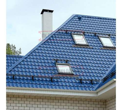 Металлочерепица Супермонтеррей RAL5005 Полиэстер-0.4