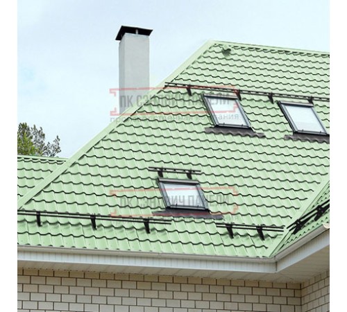 Металлочерепица Супермонтеррей RAL6019 Norman-0.5