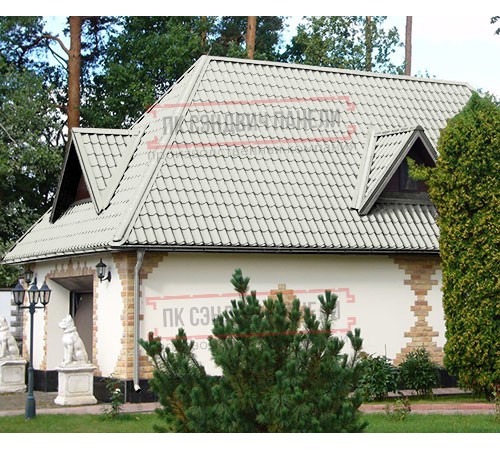 Металлочерепица Ламонтерра X RAL9002 Norman-0.5