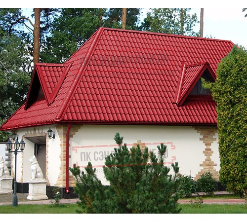 Металлочерепица Ламонтерра X RAL3020 Полиэстер-0.5