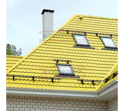 Металлочерепица Супермонтеррей RAL1018 Norman-0.5