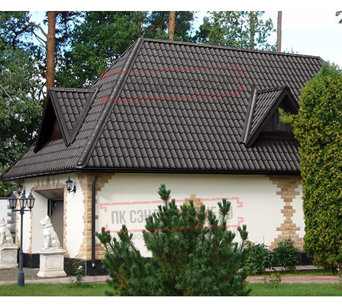 Металлочерепица Ламонтерра X RR32 Norman-0.5