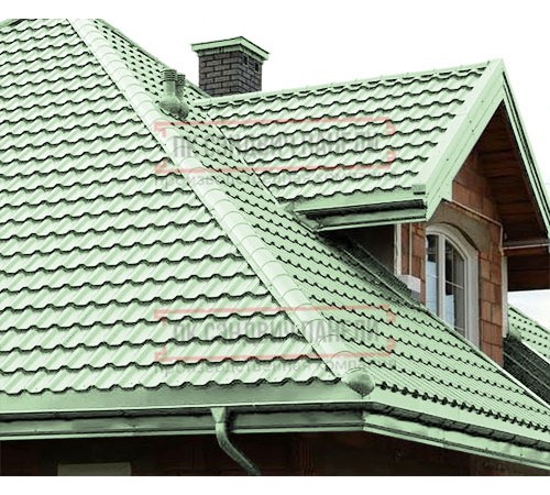 Металлочерепица Трамонтана-M RAL6019 Norman-0.5