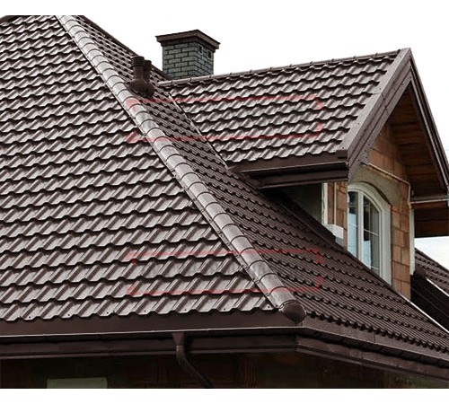 Металлочерепица Трамонтана-XL RAL8017 Norman-0.5