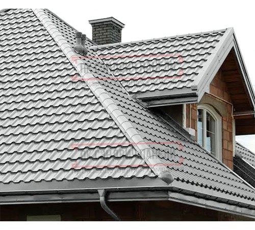 Металлочерепица Трамонтана-ML RAL9006 Norman-0.5