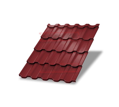 Металлочерепица Трамонтана-SL RAL3011 PURMAN-0.5