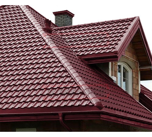 Металлочерепица Трамонтана-SL RAL3005 Viking E-0.5