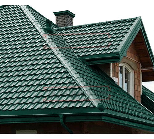 Металлочерепица Трамонтана-SL RAL6005 Viking E-0.5