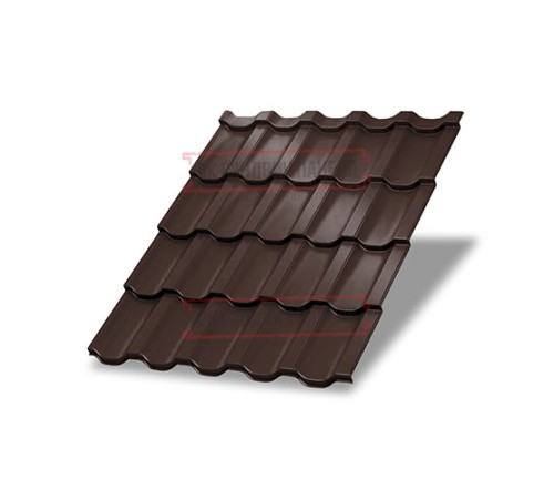 Металлочерепица Трамонтана-SL RAL8017 PURETAN-0.5