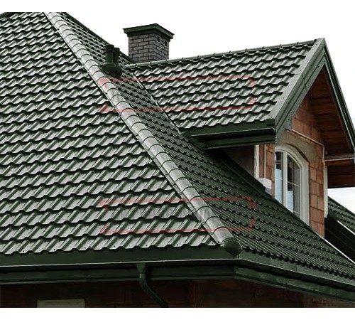 Металлочерепица Трамонтана-SL RAL6007 Viking E-0.5