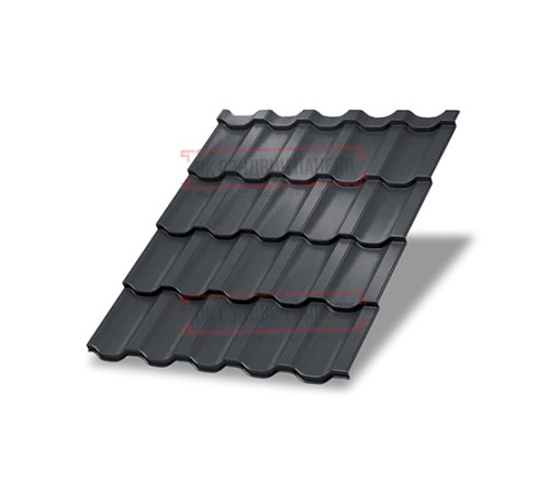 Металлочерепица Трамонтана-X RAL7024 Призма-0.5