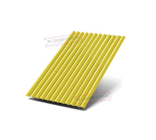 Профилированный лист МП18х1100 Полиэстер RAL-1018-0.45