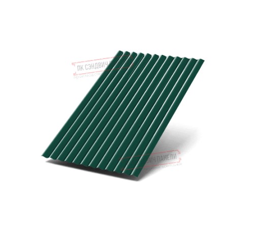 Профилированный лист МП18х1100 Полиэстер RAL-6005-0.65