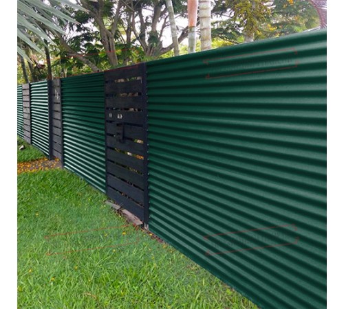 Профилированный лист МП18х1100 Полиэстер RAL-6005-0.65