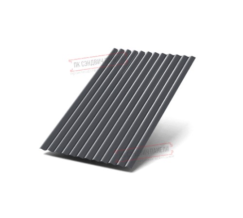 Профилированный лист МП18-1100-0.45 Полиэстер Двусторонний RAL7024/7024