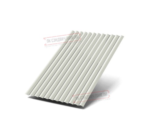 Профилированный лист МП18-1100-0.45 Полиэстер Двусторонний RAL9003/9003