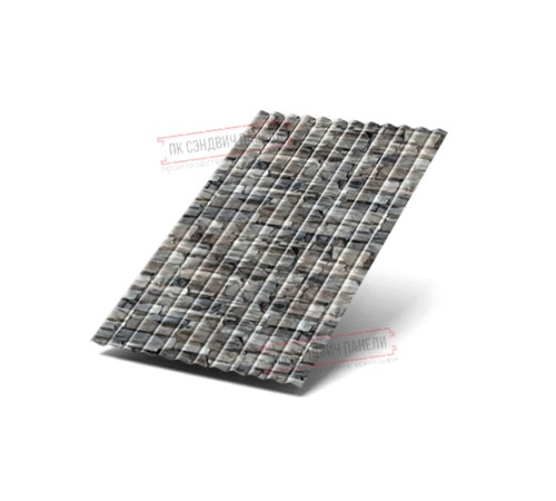 Профилированный лист МП18х1100 ECOSTEEL-БелыйКамень-0.5