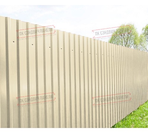 Профилированный лист МП20х1100 Полиэстер RAL-1015-0.7